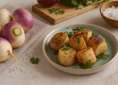 طرز پختن شلغم روی نمک؛ خوشمزه، سالم و بدون آب